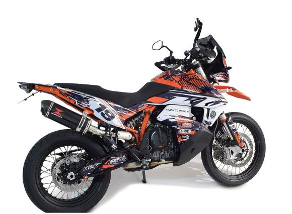 Escape Black Widow KTM 890 Adventure Black Carbon  2021-2024 KIT COMPLETO