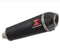 Escape Black Widow Black Carbon 400mm BMW F800GS Slip-On