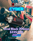 CYBER Escape Black Widow Slip-On Oval 300 - 52 mm